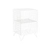 Fruit Basket Wrought Iron Rack 2 Tiers Wire Organizer Basket Fruit Vegetable Produce Metal Storage Bin Simple Living Room Multi- layer Bookshelffor Kitchen Pantry/1047 view 1