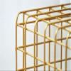 Fruit Basket Wrought Iron Rack 2 Tiers Wire Organizer Basket Fruit Vegetable Produce Metal Storage Bin Simple Living Room Multi- layer Bookshelffor Kitchen Pantry/1047 view 3