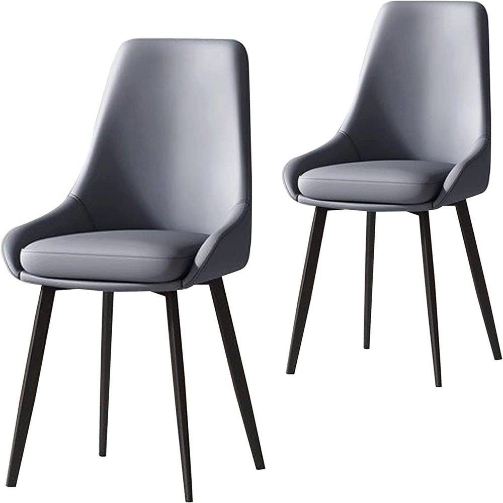 IBOWZ Dining Chair Set Dining Chairs Set of 2,Leisure Chair Kitchen Living Room Desk Side Chair with Black Metal Legs