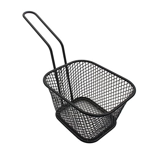 Fry Strainer Stainless Steel French Fries Basket Mesh Kitchen Fry Tool Colander French Fry Fryer Cooking Fry Basket Strainer Fryer Basket (Color : Gray, Size : 8PCS)
