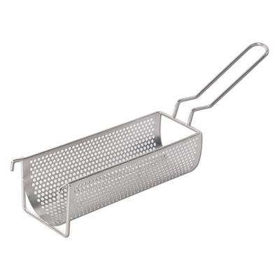 Fry Strainer Stainless Steel Frying Baskets Long Chip Containers French Fries and Chips Frying Baskets Fryer Basket