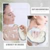 Tatuo 10 Packs Exfoliating Wash Cloths for Body and Face Facial Bath Scrub Soft Weave Loofah Towel Exfoliate Bath Towel Remove Dead Skin Wash Cloth for Women Man (Gray Edge) view 2