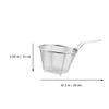 Fry Strainer 2 Pack Stainless Steel Fry Basket Kitchen Chicken Basket Chip Fryer Kitchen Cooking Accessories Fryer Basket (Size : 26X15X9.5cm-2pcs) view 2