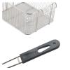 Fry Strainer Plastic Handle Fryer Kitchen Fryer Basket Removable Food Square Hanging Stainless Steel Strainer Fryer Basket view 4