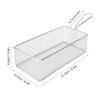 Fry Strainer Stainless Steel Fry Basket Mini French Fries Food Basket Mesh Fries Colander Kitchen Food Cooking Tools Fryer Basket view 2