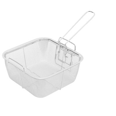 Fry Strainer Square Mesh Oil Filter Portable French Fries Cooking Basket Stainless Steel Frying Basket French Fries Basket Fryer Basket