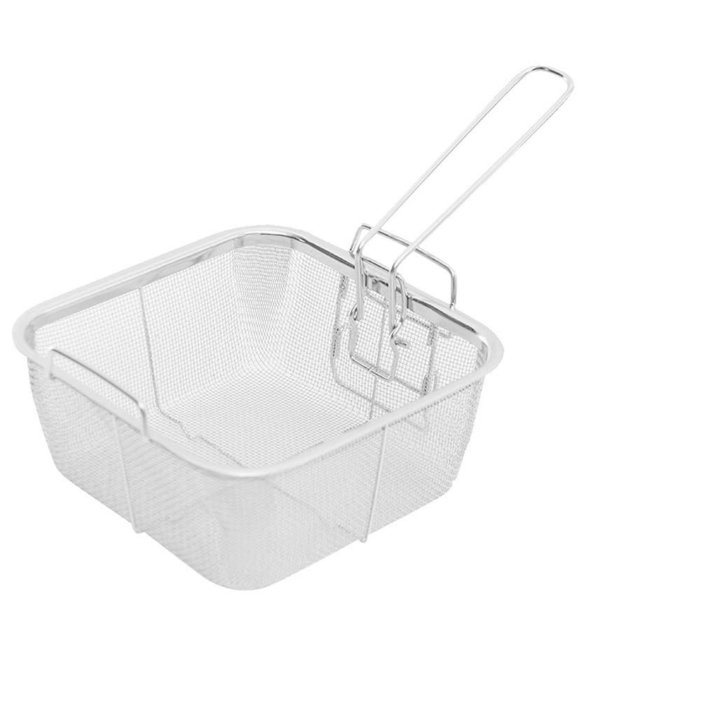 Fry Strainer Square Mesh Oil Filter Portable French Fries Cooking Basket Stainless Steel Frying Basket French Fries Basket Fryer Basket