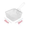 Fry Strainer Square Mesh Oil Filter Portable French Fries Cooking Basket Stainless Steel Frying Basket French Fries Basket Fryer Basket view 2