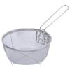 Fry Strainer Stainless Steel Fry Basket Hot Fry Basket Single Handle Potato Chip Basket French Fry Basket Mesh Colander Fryer Basket view 1