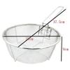 Fry Strainer Stainless Steel Fry Basket Hot Fry Basket Single Handle Potato Chip Basket French Fry Basket Mesh Colander Fryer Basket view 2