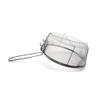 Fry Strainer Stainless Steel Fry Basket Hot Fry Basket Single Handle Potato Chip Basket French Fry Basket Mesh Colander Fryer Basket view 3