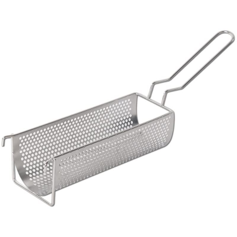 Fry Strainer Stainless Steel Fry Baskets Long Chip Containers French Fry Baskets Kitchen Fry Basket Strainers Fryer Basket
