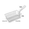 Fry Strainer Stainless Steel French Fry Basket Square French Fry Basket French Fry Basket Strainer Fryer Nonstick Colander Fryer Basket view 2