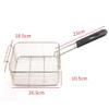 Fry Strainer Stainless Steel Frying Basket With Handle Food Basket Square Hanging Removable Filter Fryer Fryer Basket view 2