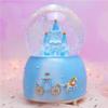 Castle Snow Globe Music Box Light Up Musical Christmas Snow House Automatic Snowfall Rotating Crystal Sphere for Women Girls Birthday Gift Home Decor view 1
