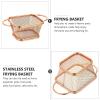 Fry Strainer Stainless Steel French Fries Mesh Fryer Basket Fryer Square French Fry Basket Strainer Cooking Tools Fryer Basket view 4