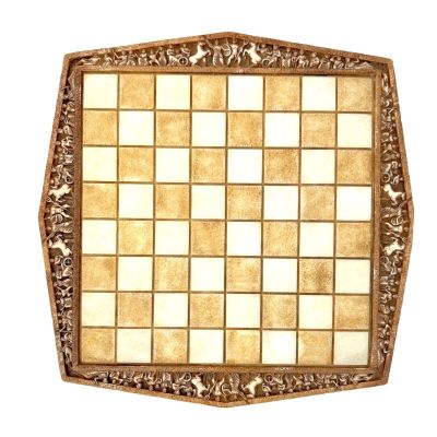 Chess Board Parthenon Metope Ancient Greece Cast Alabaster Statue