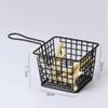 Fry Strainer Frying Basket French Frying Basket Stainless Steel French Fries Basket Hand Frying Storage Box Fryer Basket (Color : Gray) view 2