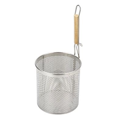 Fry Strainer Frying Basket Stainless Steel Slotted Spoon Mesh Basket Fryer French Fries Baked Vegetables Frying Basket Sink Filter Fryer Basket (Color : 12cm)