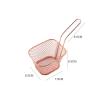 Fry Strainer Stainless Steel Fry Baskets Chips Presentation Basket Strainer Food Basket Cooking French Fries Basket 5/6PCS Fryer Basket (Color : 5PCS Silver) view 2