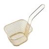 Fry Strainer Stainless Steel French Fries Basket Mesh Kitchen Fry Tool Colander French Fry Fryer Cooking Fry Basket Strainer Fryer Basket (Color : Gold, Size : 1PCS) view 1