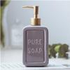 VNABO Refillable Soap Dispenser Ceramic Soap Dispenser 475ml/16oz Soap Lotion Dispenser with Gold Pump Kitchen Soap Pump Dispenser for Bathroom Hotel for Kitchen Bathroom view 2