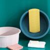 Ipetboom Wash Basin with Washboard 14 Inch Household Baby Clothes Laundry Tub Hand Washing Board Non-Slip Durable Plastic Washbasin for Infant Clothes Cleaning view 4