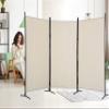 3 Panel Room Divider 6Ft Folding Privacy Screens Freestanding Wall Divider Partition Privacy Screens Fabric Panel Room Divider Foldable Privacy Screen Divider for Home Bedroom Beige view 1