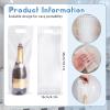 Gueevin 200 Pcs Clear Wine Bags 18.1x6.3inch for 750ml Bottle view 2