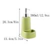 OLOTU Large Capacity Ceramic Soap Dispenser 2 in 1 Design Liquid Dispenser with Rust Proof Pump Refillable Soap Pump 19.6oz/ 580ml Lotion Bottles Lotion Bottle view 2
