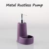 OLOTU Large Capacity Ceramic Soap Dispenser 2 in 1 Design Liquid Dispenser with Rust Proof Pump Refillable Soap Pump 19.6oz/ 580ml Lotion Bottles Lotion Bottle view 4