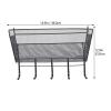Cabilock Hanging Basket Organizer for Dorm Room Storage Bedside Rack Hooks Space-saving for Bedroom Office Kitchen Easy to Install Capacity for Sundries view 2