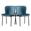IBOWZ Dining Chair Set Kitchen 4 Colours Dining Chairs Set of 2,Reception Chairs with Padded Cushion Kitchen Chair with Armrest for Dining Room Restaurant Home Furniture Set view 1
