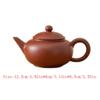 Tea Pot Mixing The Mud Urgent Beard Pot Small Teapot One Person With Cinnabar Mud Hand Pull Pot Pure Manual Kung Fu Teapot Teapot for Infuser (Size : C-110ml) view 2