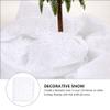 PRETYZOOM 1sheet Christmas Artificial Snow Carpet Fake Snow Prop for Decorations Party Supplies for Festive Scenes and Photo Props Non-melting Realistic White view 4