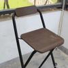 PASGON Height Bar Stools 65cm 70cm 75cm Folding Breakfast Chair with Back Home Kitchen Office Bar Chairs with Footrest Indoor Outdoor Camping Chair (Size : 65cm) view 2