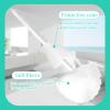 Eaasty Toilet Bowl Mop Toilet Bowl Brush White Soft Swab Bathroom Brush with Holder Long Handle Cleaning Scrubber Bathroom Accessories(12 Pcs) view 3