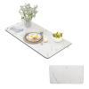 Wall Mounted Floating Folding Table Marble Pattern Wall Mounted Desk Wood Wall Mounted Dining Table White Work Benches Space Saving For Home Office/Laundry Room/Garage/Study Or Kitchen ( Size : 35inch view 1