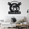 Custom Gym Metal Wall Art, Personalized Gym Name Sign Decoration For Room, Wall Home Decor, Gym Lover, Name Sign, Gift For Fathers Day, Birthday, Christmas/Gift-281 view 2