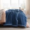 Bedsure Navy Quilts Queen Size - Queen Quilt Bedding Set Bedspread Coverlet, Lightweight Corduroy Pattern Bedspread, 3-Piece Set with 90"x96" Coverlet & 2 Pillow Shams, All-Season Soft Microfiber view 2