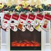 YOUBEMAGIC Set of 6, 18" Personalized Christmas Stocking with Embroidery Names for Family Decor Customized Linen Stocking(Santa Snowman Penguin Bear Unicorn Angel) view 1