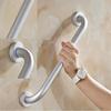 Bathroom Handrail Grab Bar, Space Aluminum Bathroom Safety Handrails, Handrails for The Elderly in The Shower,A-16 inches / 40 cm/386 (Color : A, Size : 20 inches/50 cm) view 4