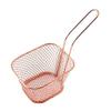 Fry Strainer Stainless Steel French Fries Basket Mesh Kitchen Fry Tool Colander French Fry Fryer Cooking Fry Basket Strainer Fryer Basket (Color : Rosegold, Size : 2PCS) view 1