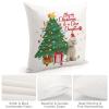 TiuKiu Merry Christmas to Dear Dad Decorative Throw Pillow Case Christmas Dog German Hound Square Cushion Cover Pillowcase for Couch Sofa Bedroom Decor 24"x24" view 4