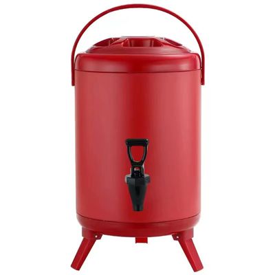 ALKEL Catering Urn, Restaurant Large Capacity Tea Bucket for Home Brewing Commercial Or Office Use,12L,Red
