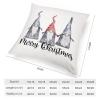 TiuKiu Decorative Throw Pillow Cover Merry Christmas Gnome Home Decor Christmas Gnomes Cushion Pillowcase 22"x22" Square Pillow Case for Couch Outdoor Sofa Bedroom Office Car Decor view 2