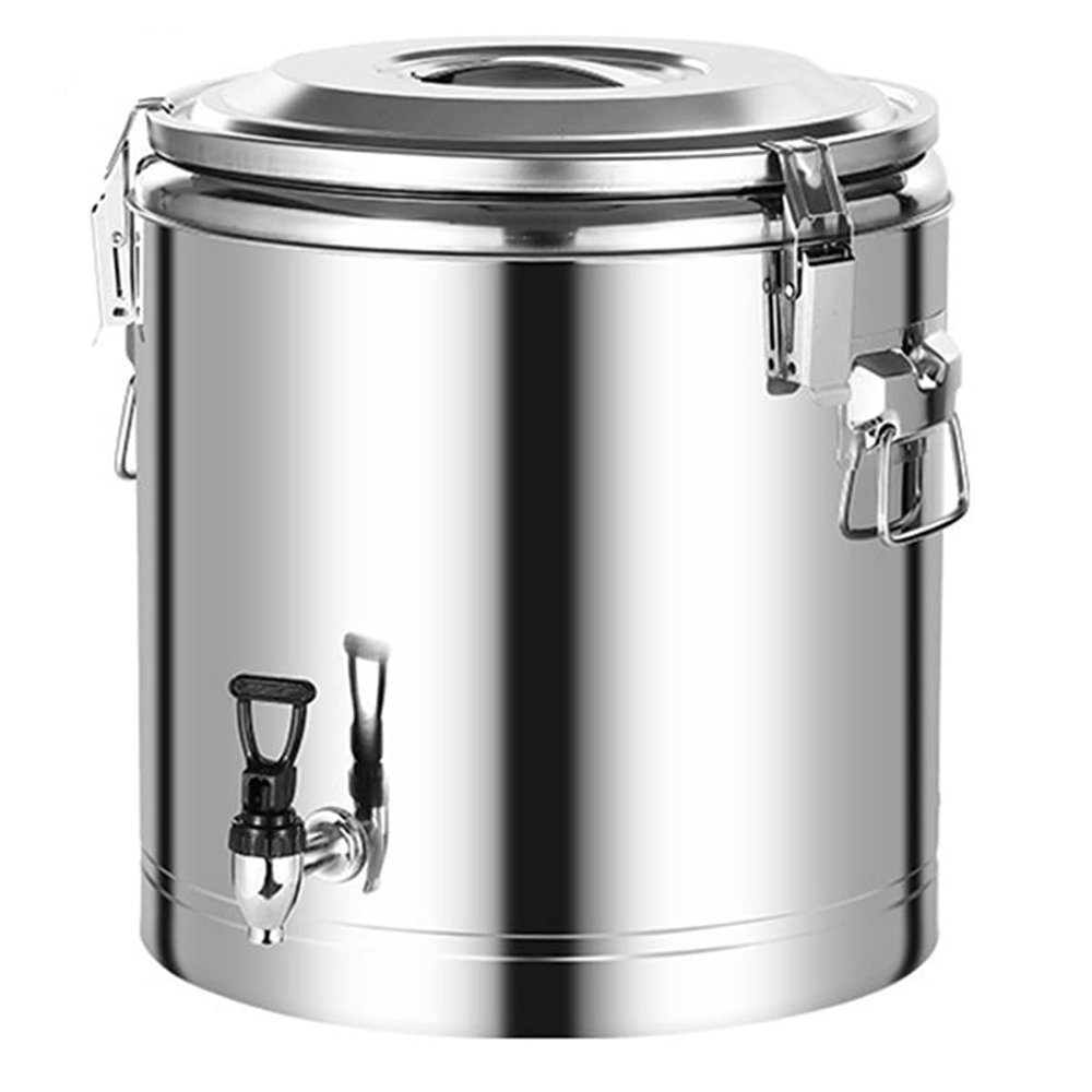 ALKEL 304 Stainless Steel Insulated Beverage Dispenser,Suitable for The Storage of Hot Tea, Hot Red Wine, Coffee, Milk, Water and Juice at Family Parties,20L