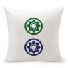 Mahjong Gifts for Women Men Mahjong Master Decorative Throw Pillow Case Majiang Mahjong Tiles Square Cushion Cover Pillowcase for Couch Sofa Bedroom Decor 22"x22" view 1