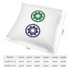 Mahjong Gifts for Women Men Mahjong Master Decorative Throw Pillow Case Majiang Mahjong Tiles Square Cushion Cover Pillowcase for Couch Sofa Bedroom Decor 22"x22" view 2