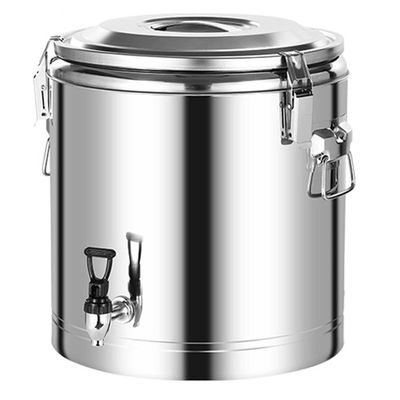 ALKEL 304 Stainless Steel Insulated Beverage Dispenser,Suitable for The Storage of Hot Tea, Hot Red Wine, Coffee, Milk, Water and Juice at Family Parties,60L